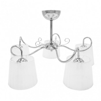 Distribuidor - Lâmpadas Diversas | Lâmpadas Clássicas | LAMPARA CUZCO 5XE14 CROMO 37X65X65 CM Ref: 155555020